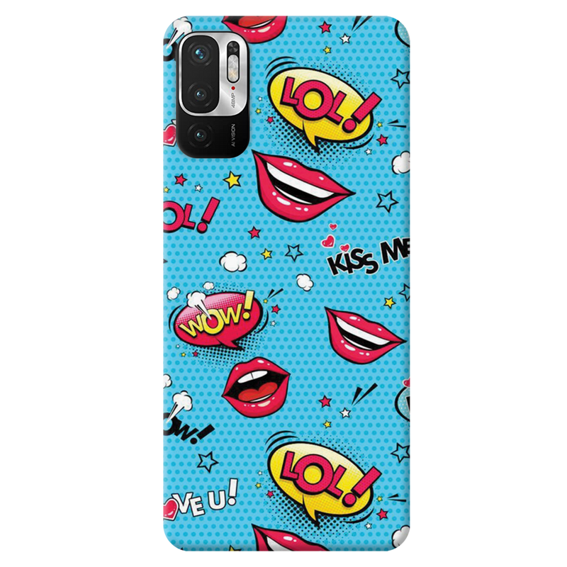 Kiss me Printed Slim Cases and Cover for Redmi Note 10T