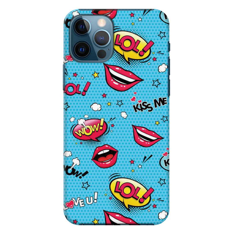 Kiss me Printed Slim Cases and Cover for iPhone 12 Pro Max
