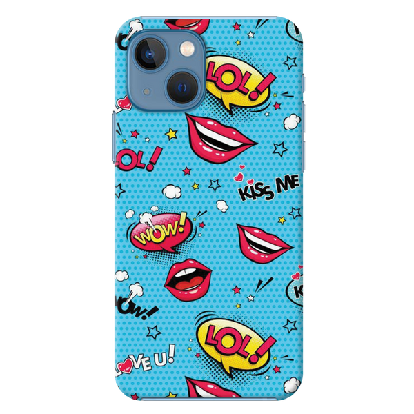 Kiss me Printed Slim Cases and Cover for iPhone 13 Mini