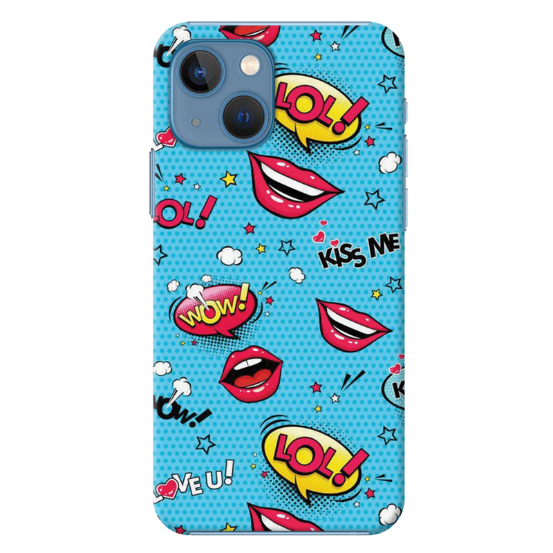 Kiss me Printed Slim Cases and Cover for iPhone 13 Mini