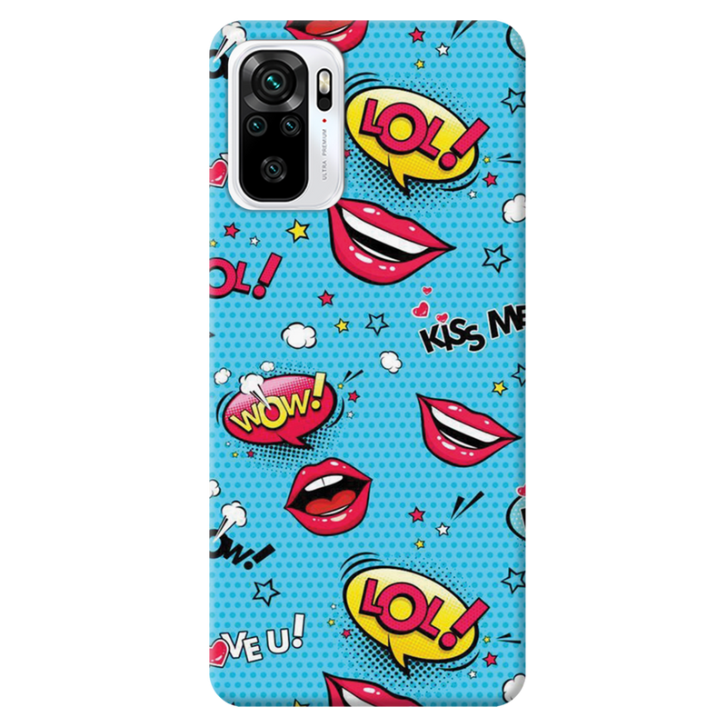 Kiss me Printed Slim Cases and Cover for Redmi Note 10
