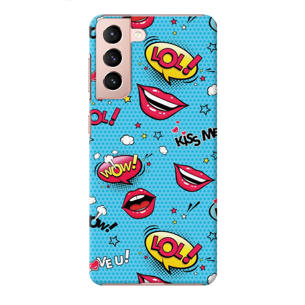 Kiss me Printed Slim Cases and Cover for Galaxy S21 Plus