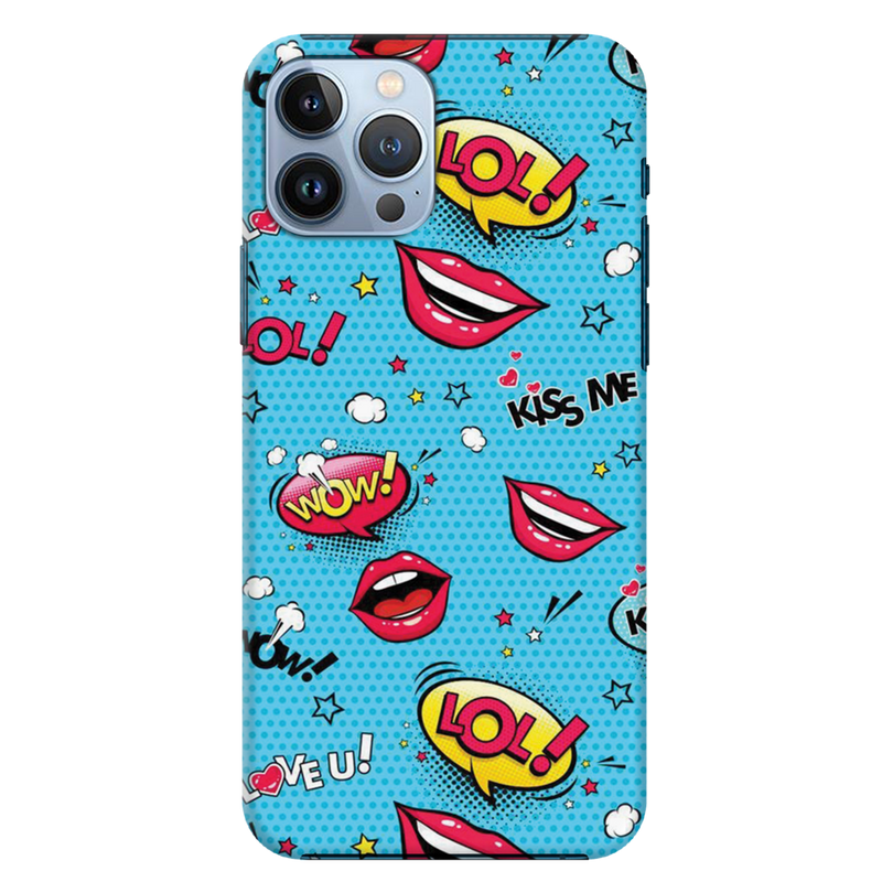 Kiss me Printed Slim Cases and Cover for iPhone 13 Pro