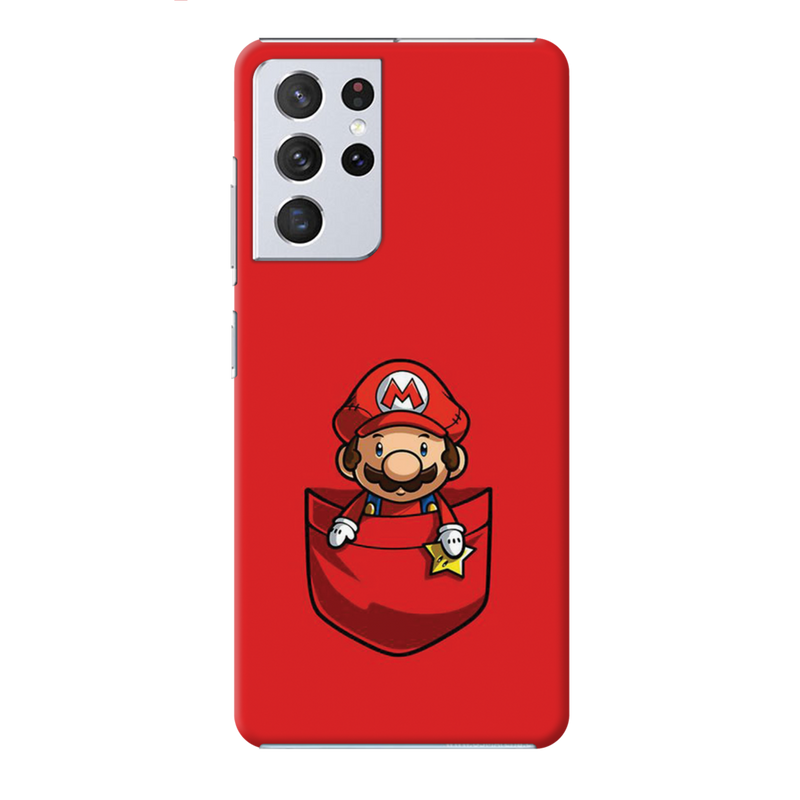 Mario Printed Slim Cases and Cover for Galaxy S21 Ultra