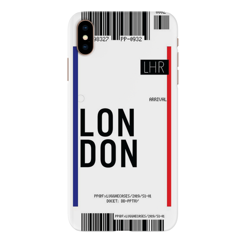London Ticket Printed Slim Cases and Cover for iPhone XS Max