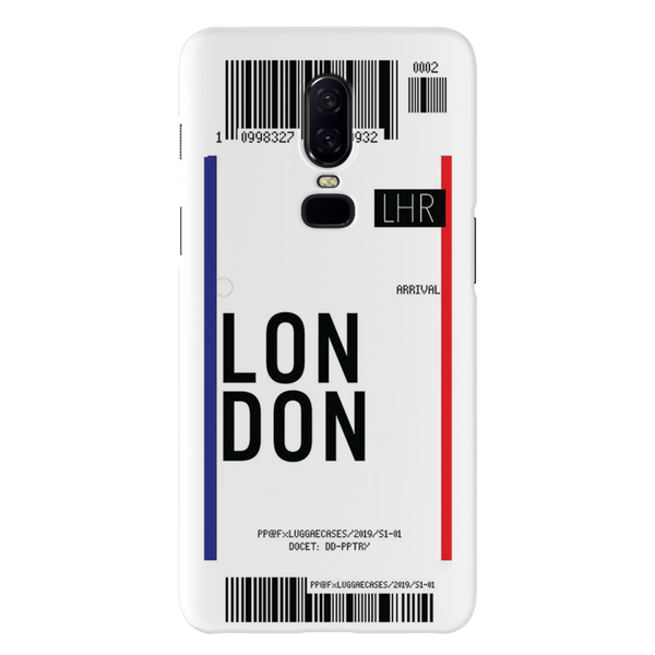 London Ticket Printed Slim Cases and Cover for OnePlus 6