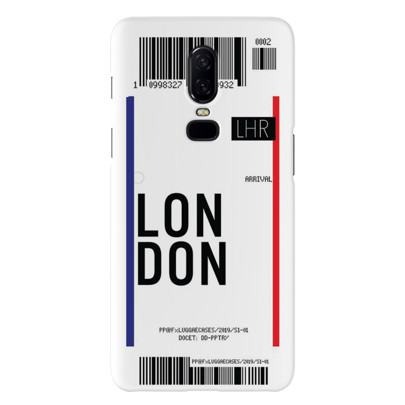 London Ticket Printed Slim Cases and Cover for OnePlus 6