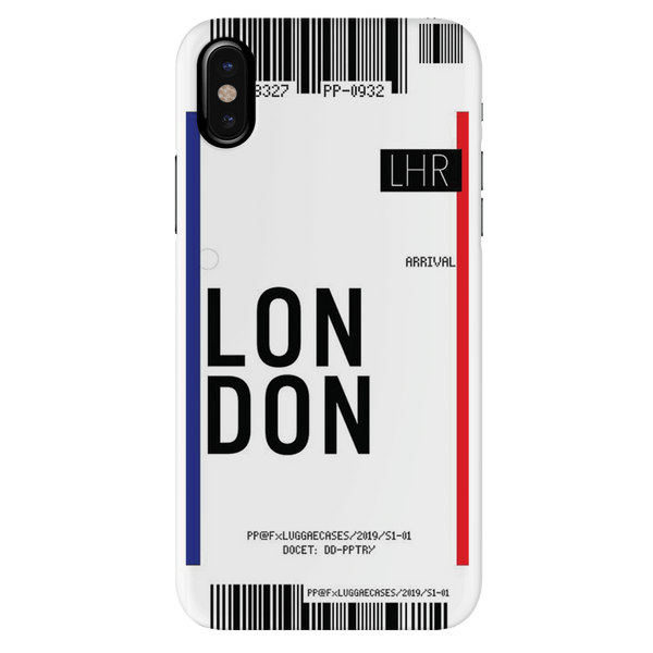 London Ticket Printed Slim Cases and Cover for iPhone X