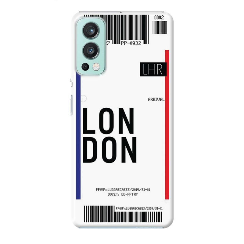 London Ticket Printed Slim Cases and Cover for OnePlus Nord 2