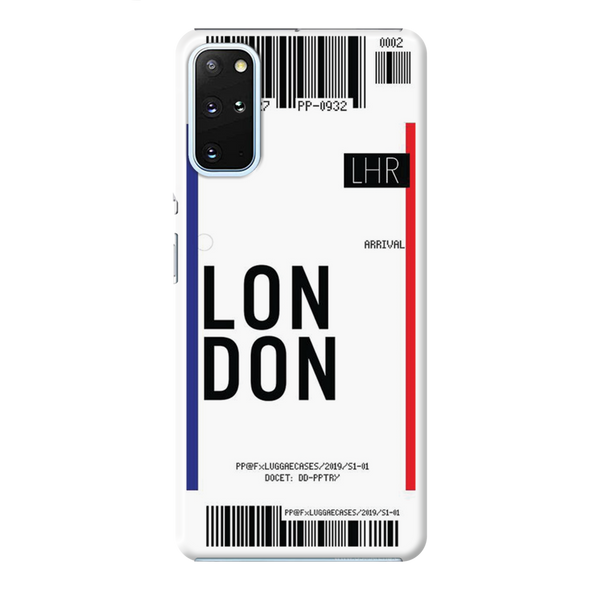 London Ticket Printed Slim Cases and Cover for Galaxy S20