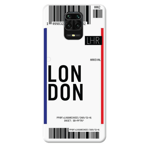 London Ticket Printed Slim Cases and Cover for Redmi Note 9 Pro Max