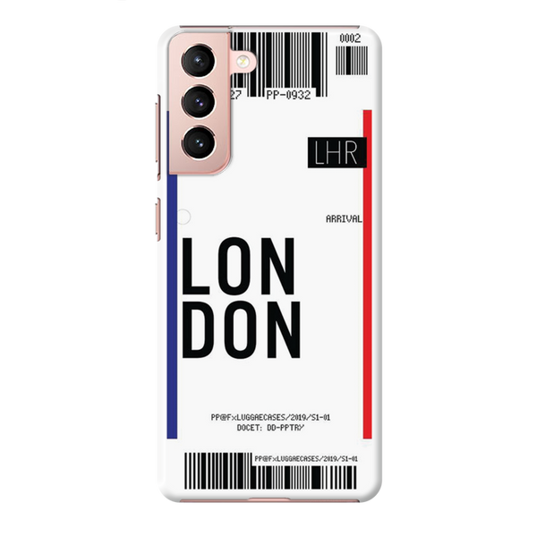London Ticket Printed Slim Cases and Cover for Galaxy S21 Plus