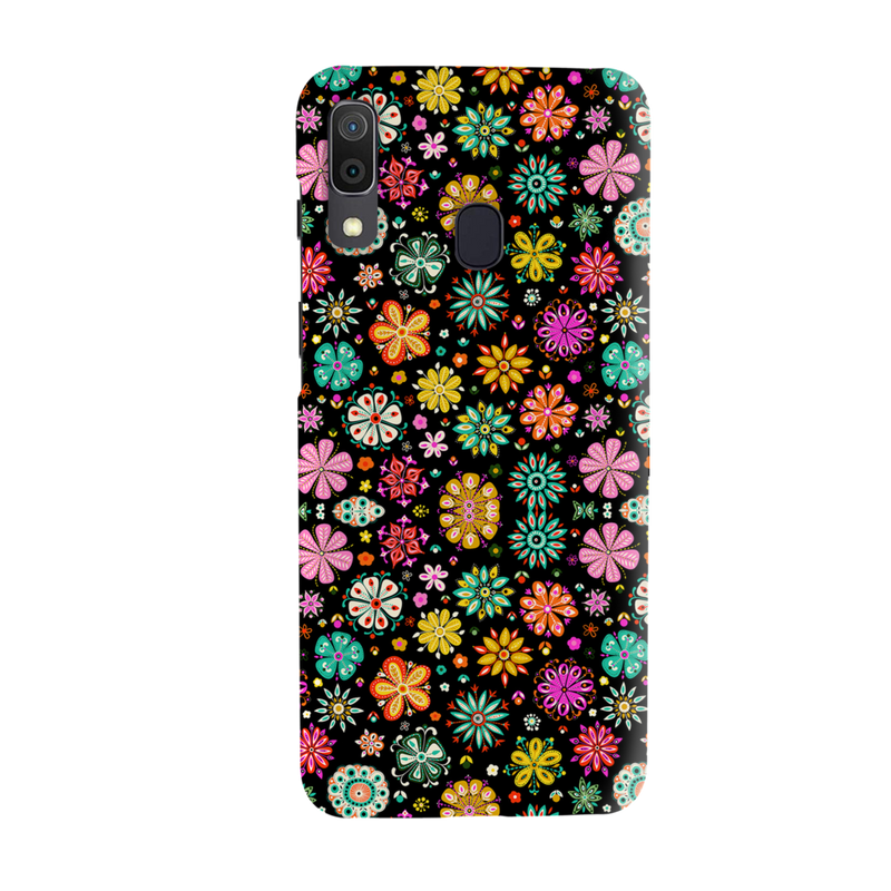 Night Florals Printed Slim Cases and Cover for Galaxy A20