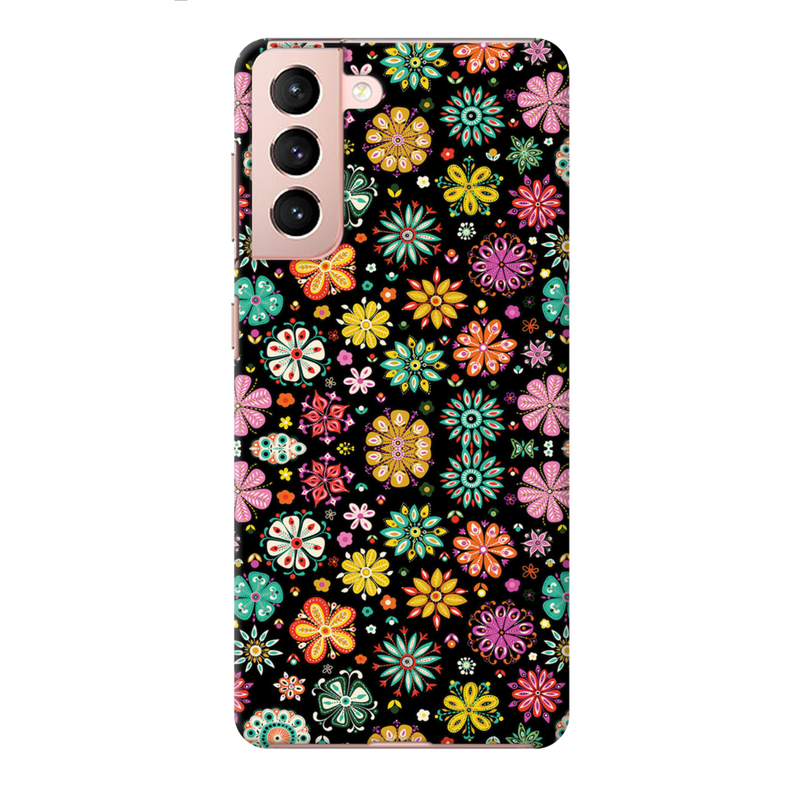 Night Florals Printed Slim Cases and Cover for Galaxy S21