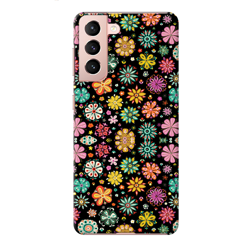 Night Florals Printed Slim Cases and Cover for Galaxy S21 Plus