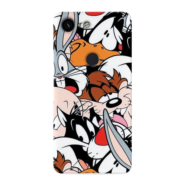 Looney Toons pattern Printed Slim Cases and Cover for Pixel 3
