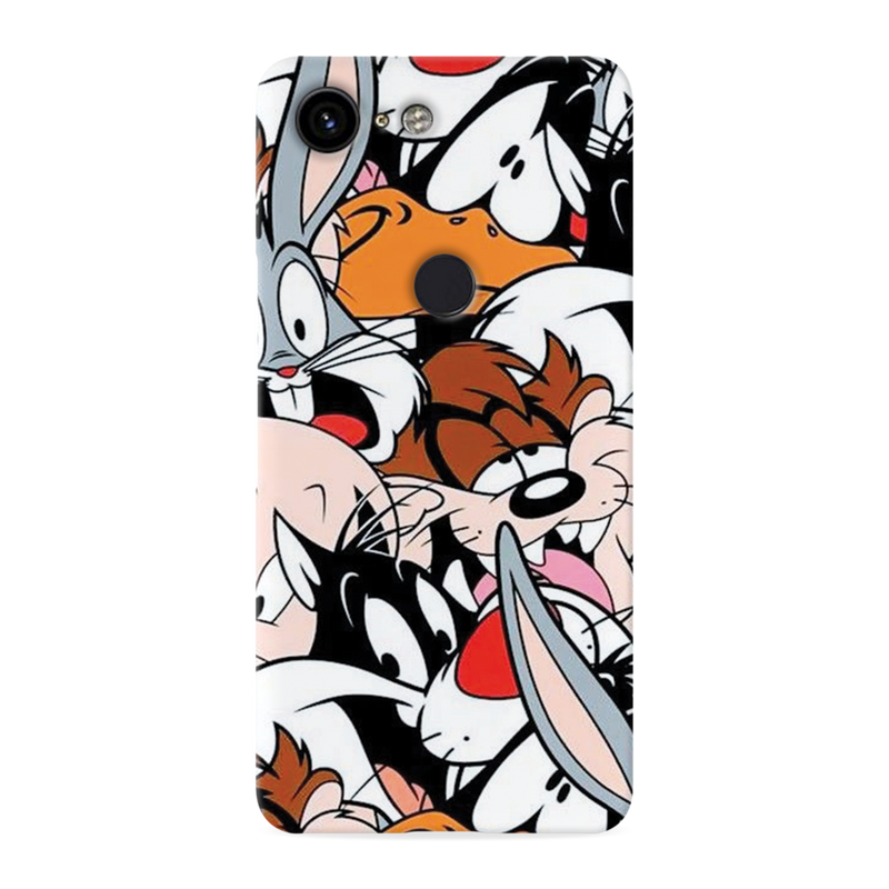 Looney Toons pattern Printed Slim Cases and Cover for Pixel 3