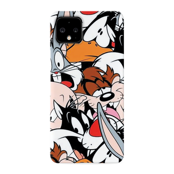 Looney Toons pattern Printed Slim Cases and Cover for Pixel 4