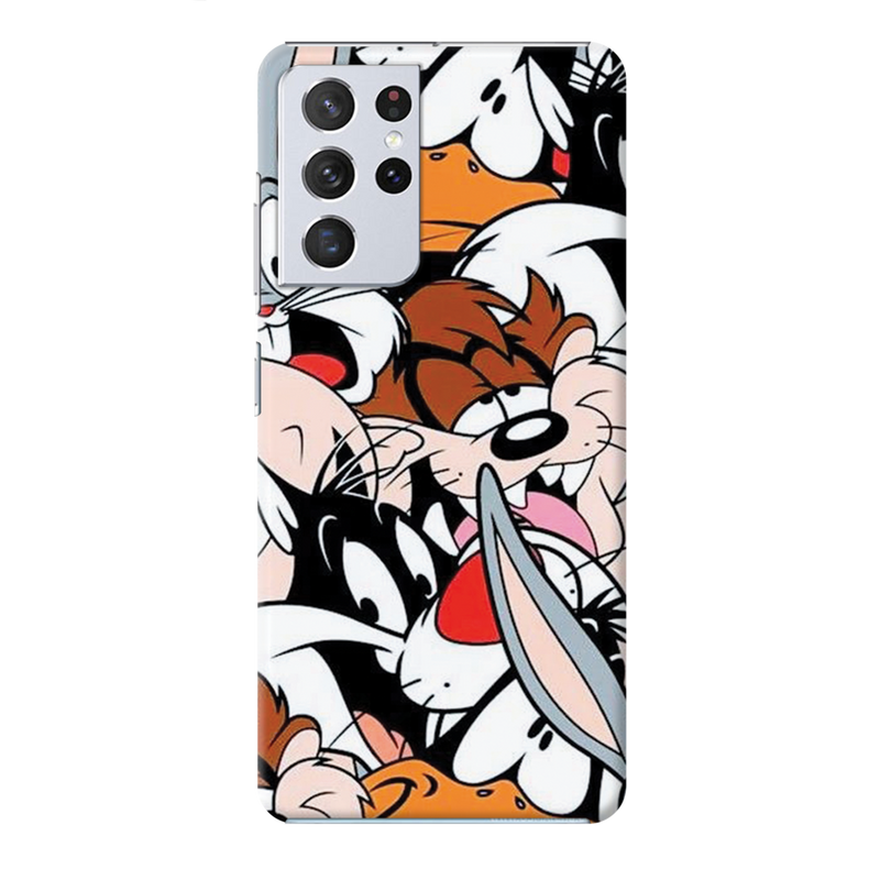 Looney Toons pattern Printed Slim Cases and Cover for Galaxy S21 Ultra