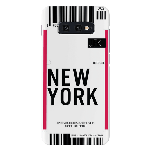 New York ticket Printed Slim Cases and Cover for Galaxy S10E