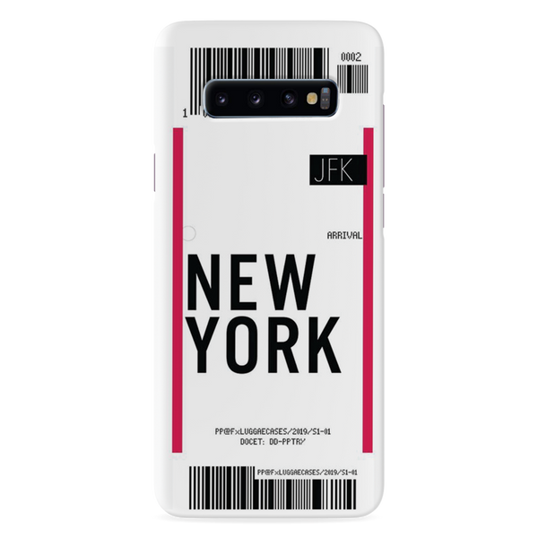 New York ticket Printed Slim Cases and Cover for Galaxy S10 Plus