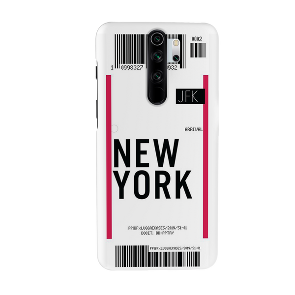 New York ticket Printed Slim Cases and Cover for Redmi Note 8 Pro