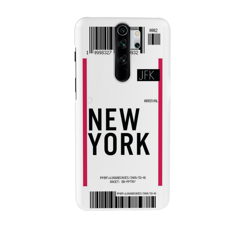 New York ticket Printed Slim Cases and Cover for Redmi Note 8 Pro