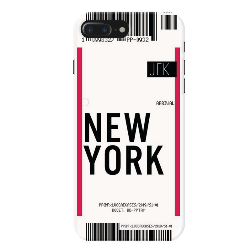 New York ticket Printed Slim Cases and Cover for iPhone 8 Plus