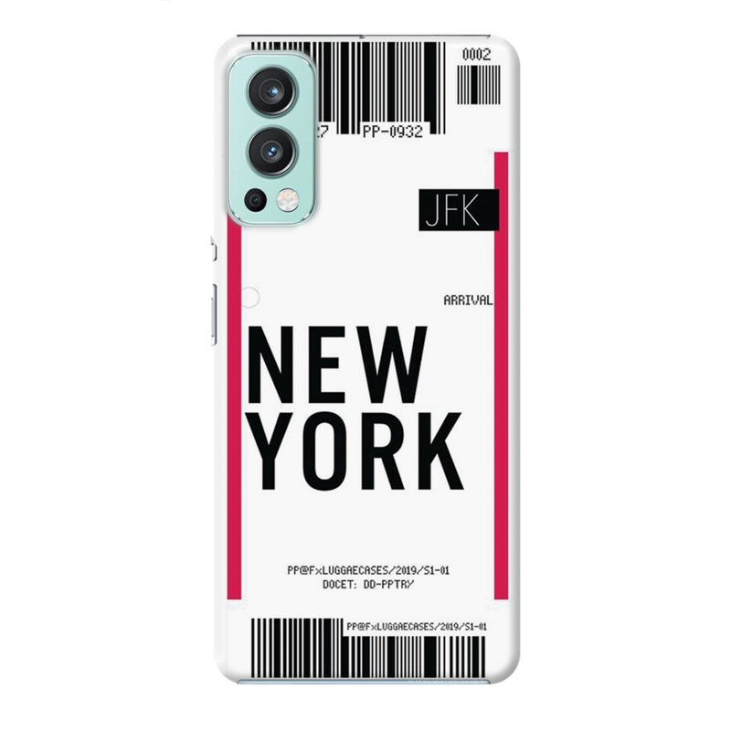 New York ticket Printed Slim Cases and Cover for OnePlus Nord 2
