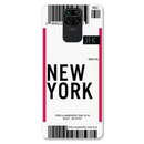 New York ticket Printed Slim Cases and Cover for Redmi Note 9