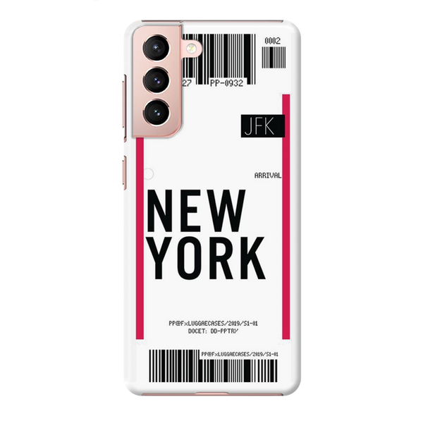 New York ticket Printed Slim Cases and Cover for Galaxy S21