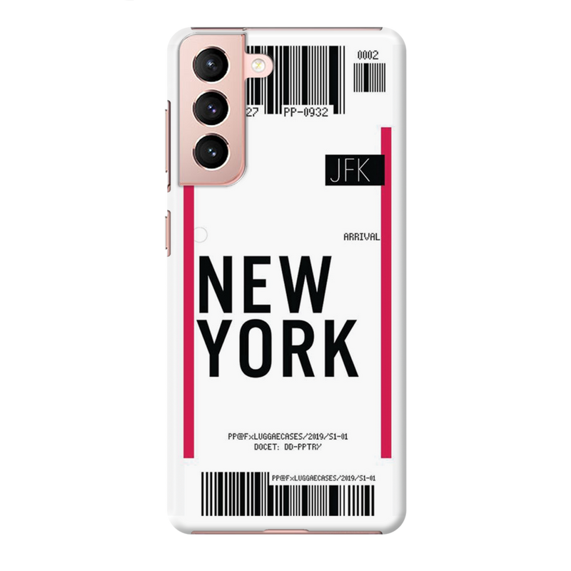 New York ticket Printed Slim Cases and Cover for Galaxy S21