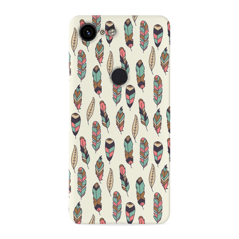 Feather pattern Printed Slim Cases and Cover for Pixel 3 XL