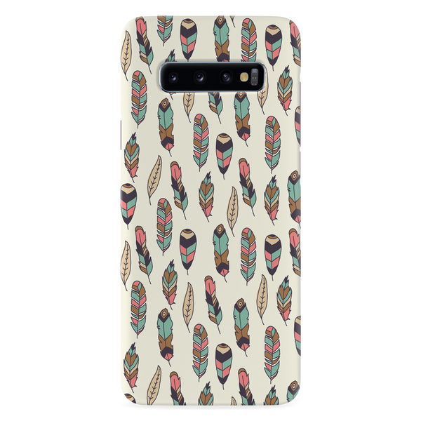 Feather pattern Printed Slim Cases and Cover for Galaxy S10 Plus