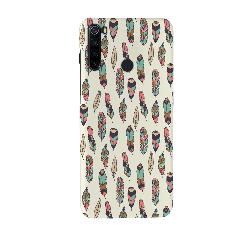Feather pattern Printed Slim Cases and Cover for Redmi Note 8