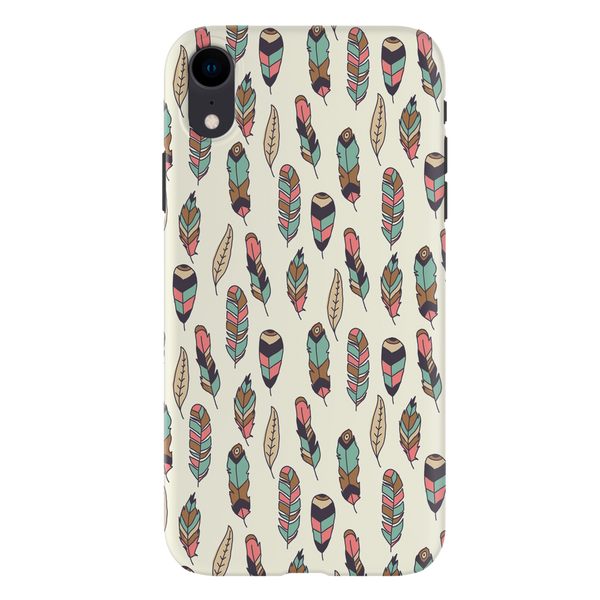 Feather pattern Printed Slim Cases and Cover for iPhone XR