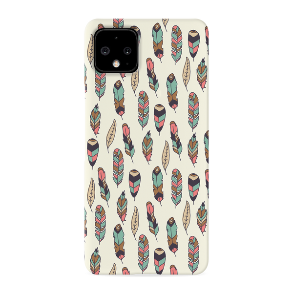 Feather pattern Printed Slim Cases and Cover for Pixel 4