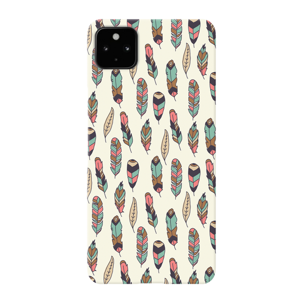 Feather pattern Printed Slim Cases and Cover for Pixel 4A