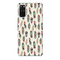 Feather pattern Printed Slim Cases and Cover for Galaxy S20