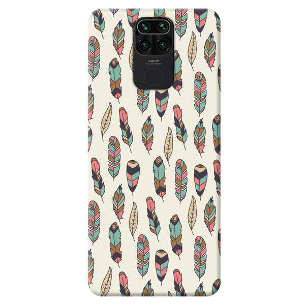 Feather pattern Printed Slim Cases and Cover for Redmi Note 9