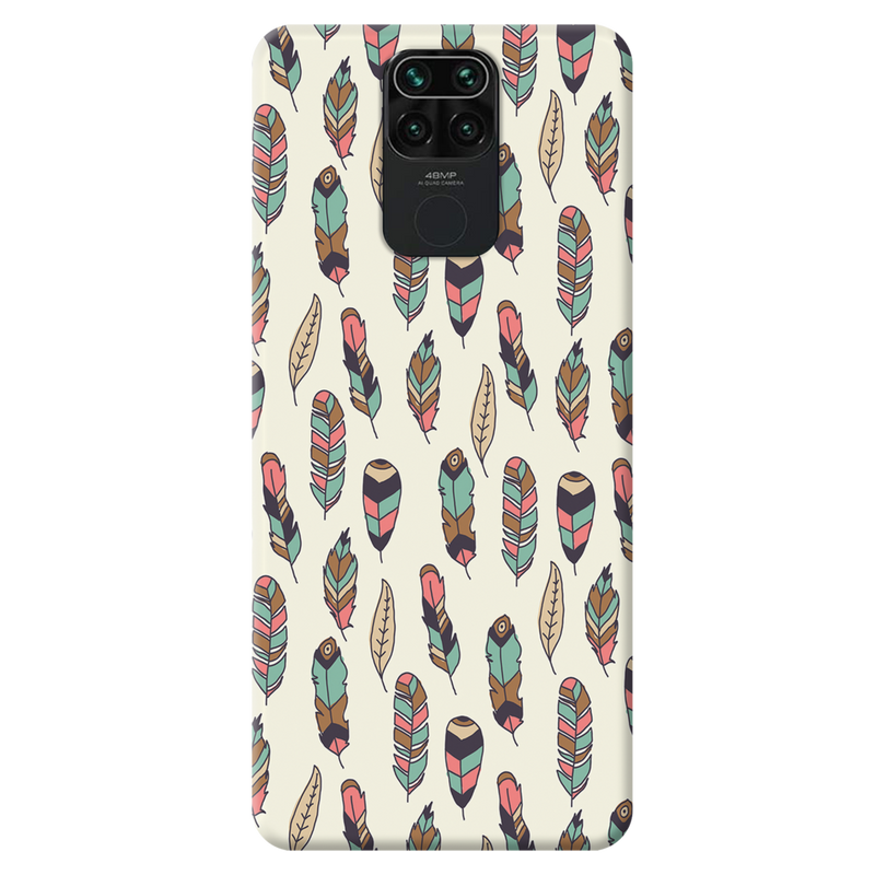 Feather pattern Printed Slim Cases and Cover for Redmi Note 9