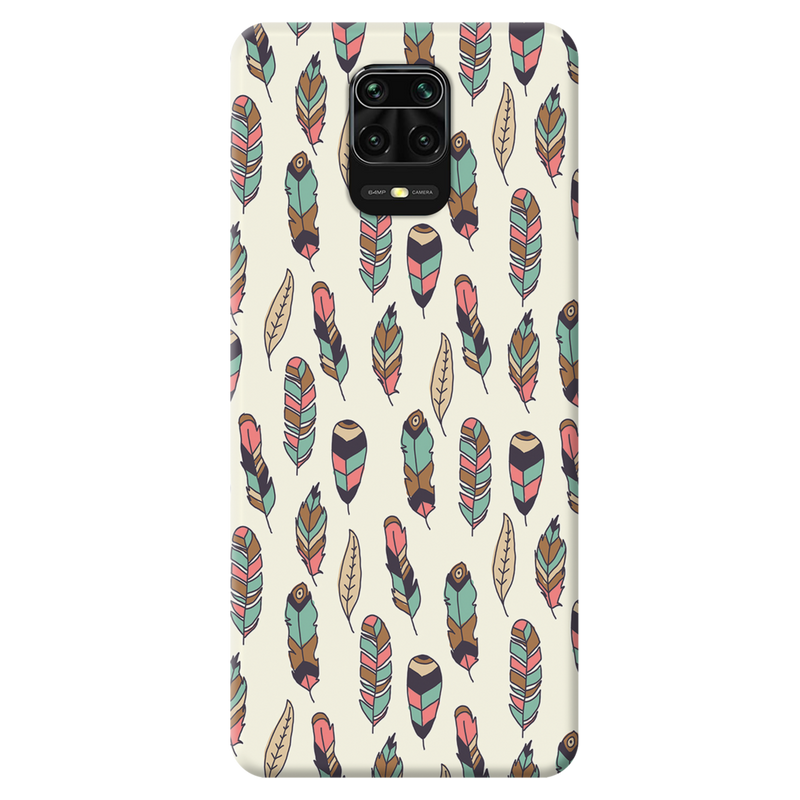Feather pattern Printed Slim Cases and Cover for Redmi Note 9 Pro Max