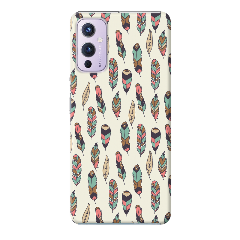 Feather pattern Printed Slim Cases and Cover for OnePlus 9