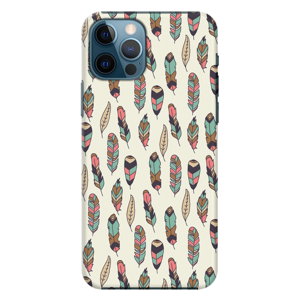 Feather pattern Printed Slim Cases and Cover for iPhone 12 Pro Max