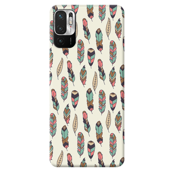 Feather pattern Printed Slim Cases and Cover for Redmi Note 10T