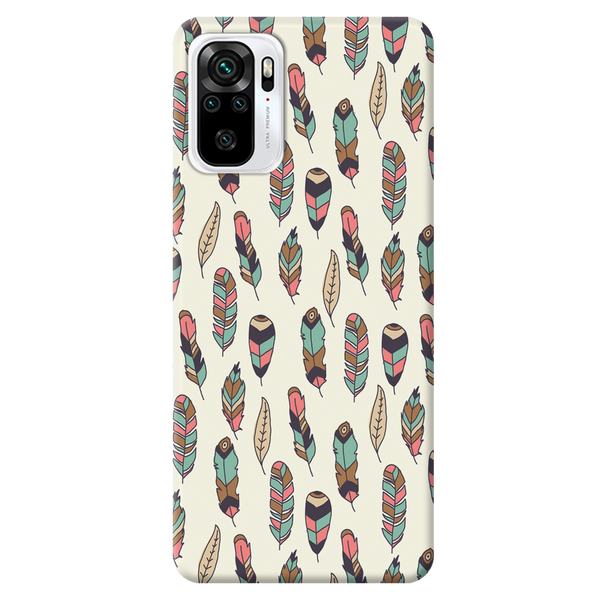 Feather pattern Printed Slim Cases and Cover for Redmi Note 10