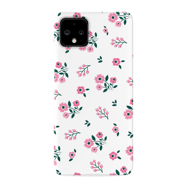 Pink florals Printed Slim Cases and Cover for Pixel 4
