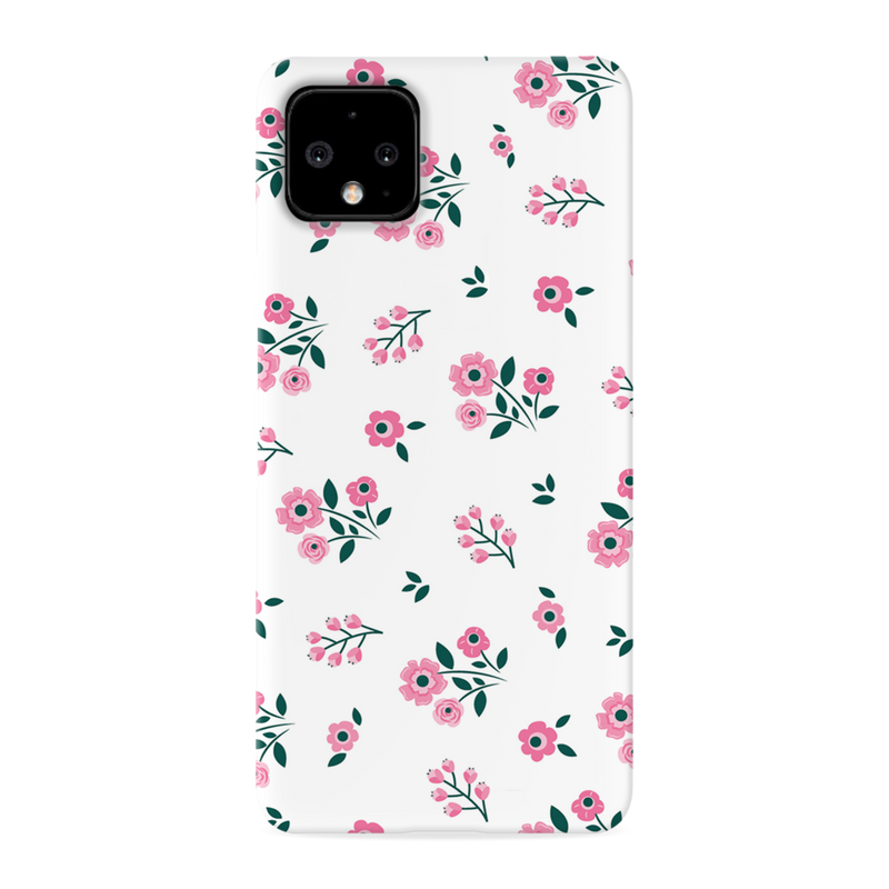 Pink florals Printed Slim Cases and Cover for Pixel 4