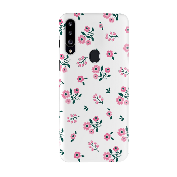 Pink florals Printed Slim Cases and Cover for Galaxy A20S