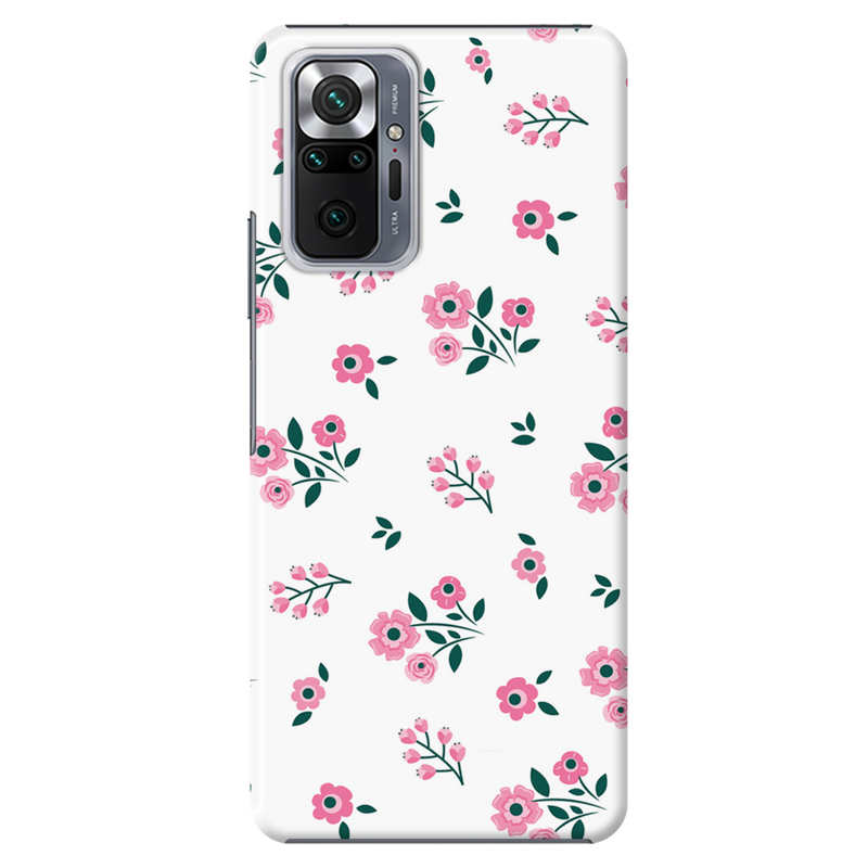 Pink florals Printed Slim Cases and Cover for Redmi Note 10 Pro